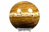 Polished Rainbow Onyx Stone Sphere - Arizona #311708-1